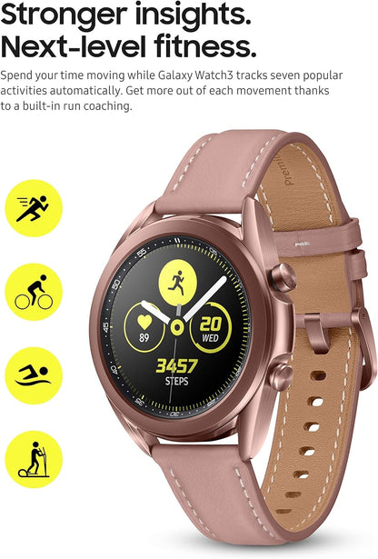 Samsung Galaxy Watch 3 (41mm, Mystic Bronze, Renewed)