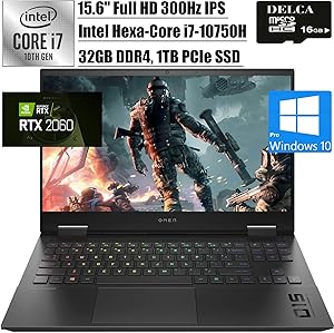 HP OMEN 15 i7 RTX 2060 300Hz Gaming Laptop Renewed