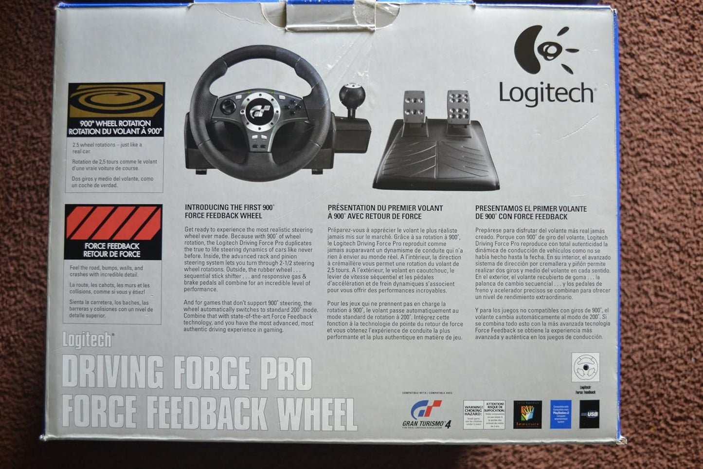Logitech 963293-0403 Driving Force PS2/PS3 Racing Wheel