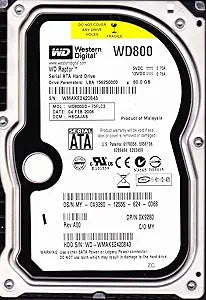 Western Digital WD800GD-75FLC3 80GB SATA Hard Drive — main product image