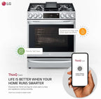 LG Lg 6.3 cu ft. Smart Wi-Fi Enabled ProBake Gas Range