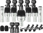 Neewer 40092651 7 Pack Wired Drum Pickups Percussion Mic Kit