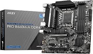 MSI PRO B660M-A DDR4 12th Gen Intel Motherboard — main product image