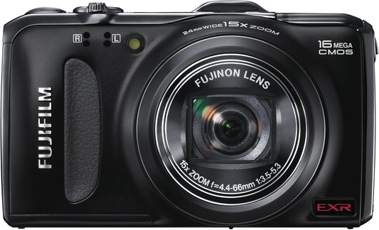 Fujifilm F600EXR 16MP Digital Camera 15x Zoom Black