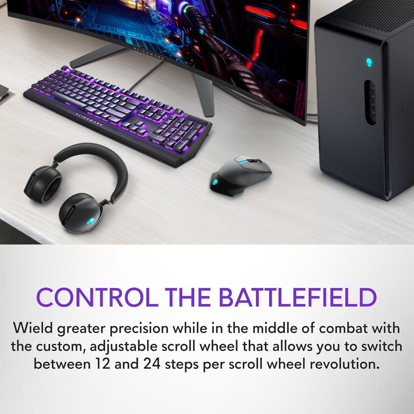 Alienware AW610M Wireless Gaming Mouse - Dark Side of the Moon