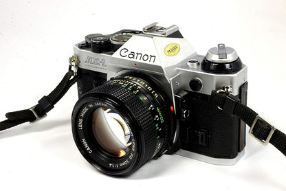 Canon AE-1 Program 35mm Film Camera w/ 50mm Lens
