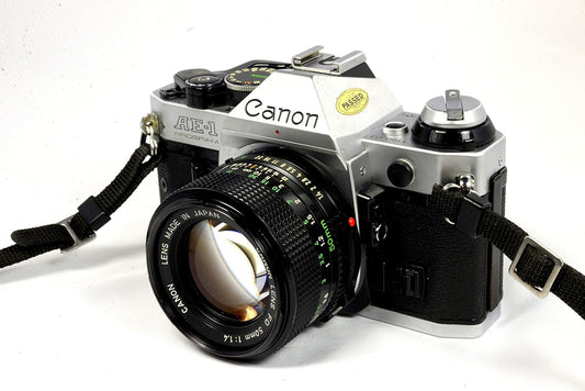 Canon AE-1 Program 35mm Film Camera w/ 50mm Lens