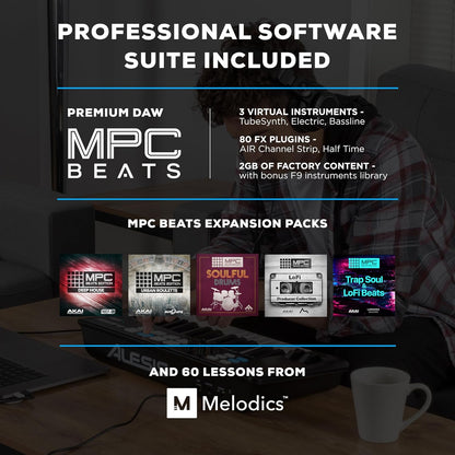 Alesis V25 MKII USB MIDI Keyboard Controller - 25 Keys, Software