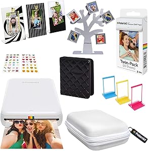 Polaroid AMZASK2MP01W ZIP Wireless Photo Printer Gift Kit