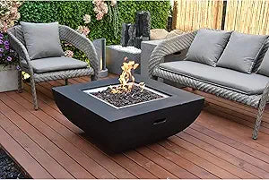 Misc Honed Black Fire Table Propane Specialty