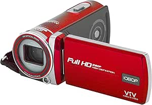 Polaroid ID975-RED 16MP Camcorder 3-Inch Touch Screen