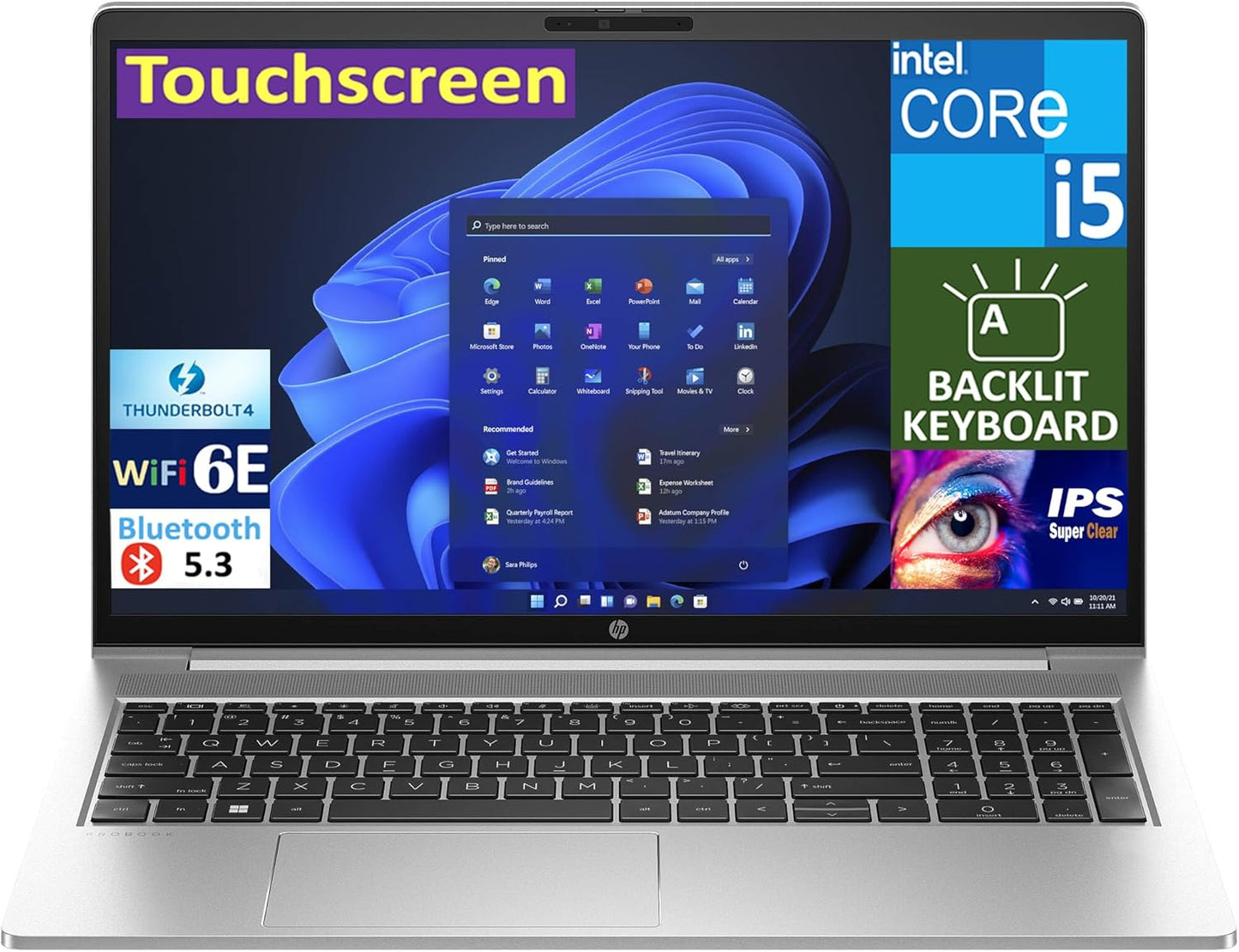 HP 85C40EA#BH5 Probook 450 G10 Touch Laptop i5 16GB 512GB SSD