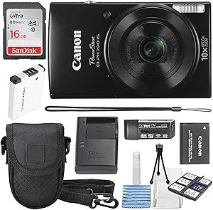 Canon 1084C001 PowerShot ELPH 190 Black Digital Camera — main product image
