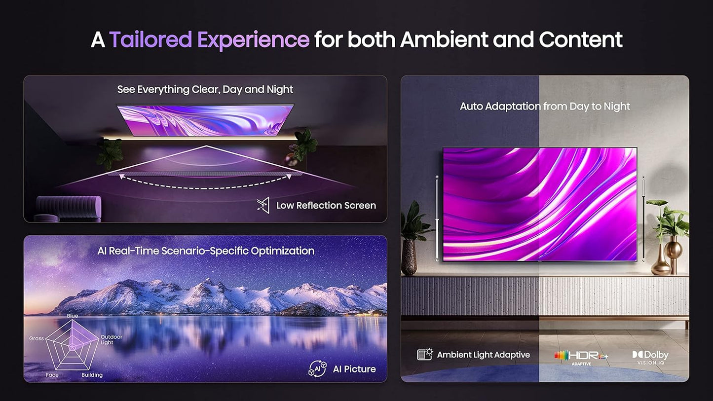 Hisense 75U8H 75-Inch Quantum 4K Mini-LED Google Smart TV