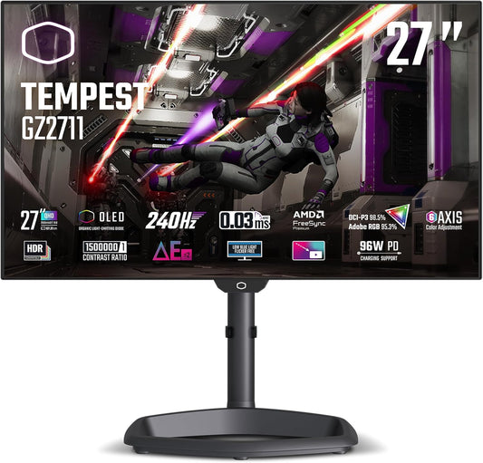 Cooler Master CMI-GZ2711-US Tempest GZ2711 27" OLED 2K 240Hz Monitor