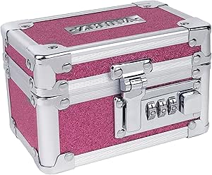 Vaultz VZ03925 Medicine Lock Box Pink Bling — main product image