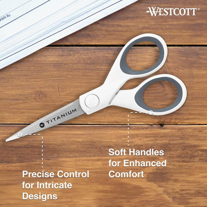 Westcott 16376 5-Inch Micro-Tip Fabric Scissors