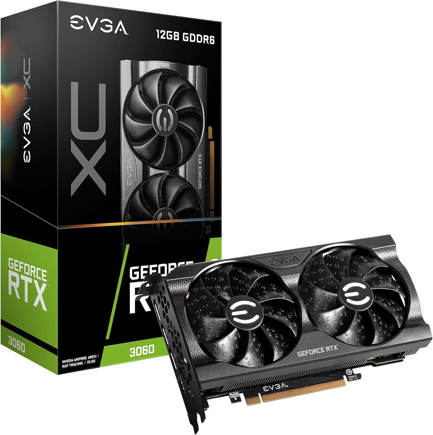 EVGA 12G-P5-3657-KR RTX 3060 XC Gaming 12GB Graphics