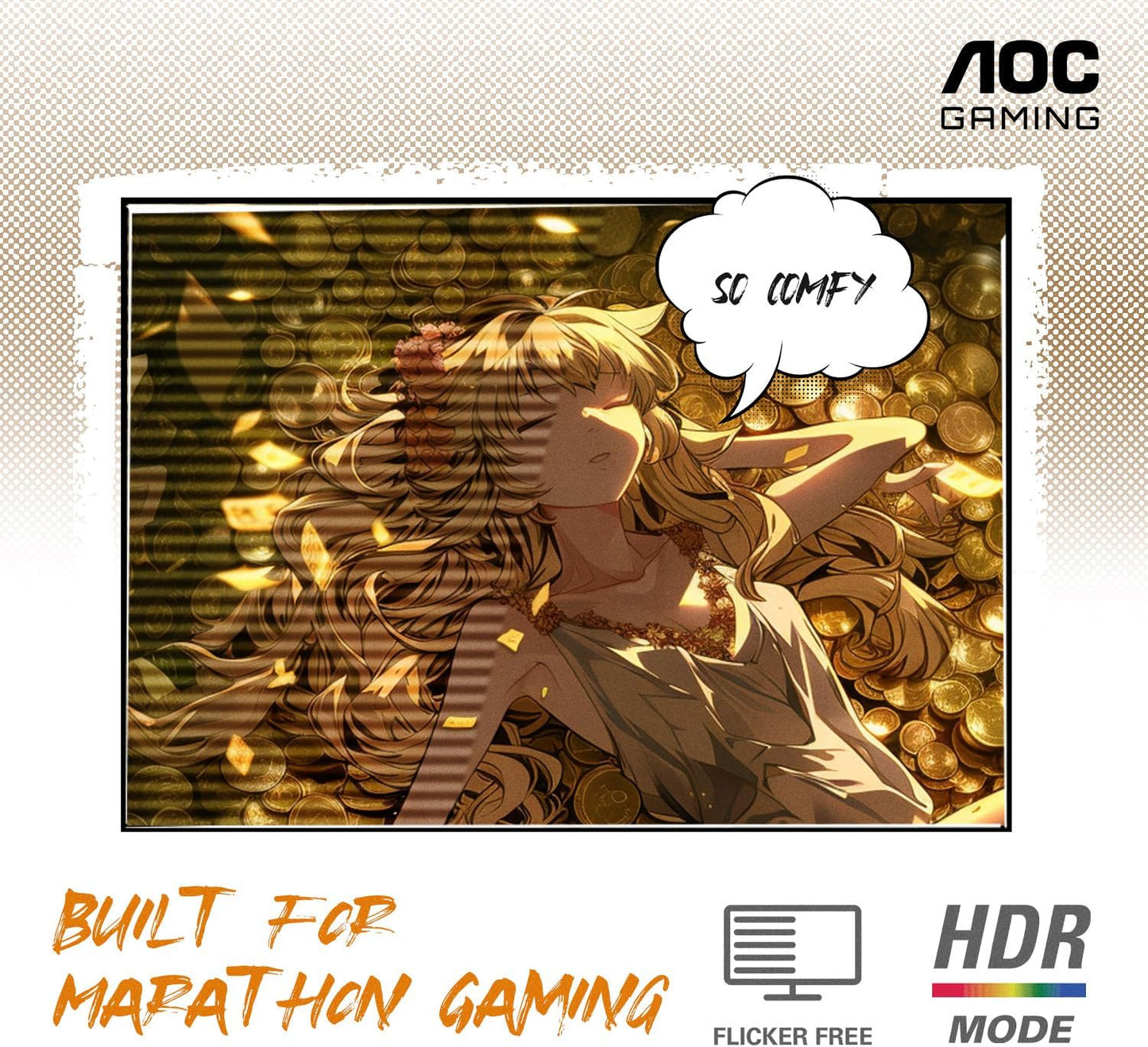 AOC CQ32G3SE 32-Inch 165Hz Curved Gaming Monitor