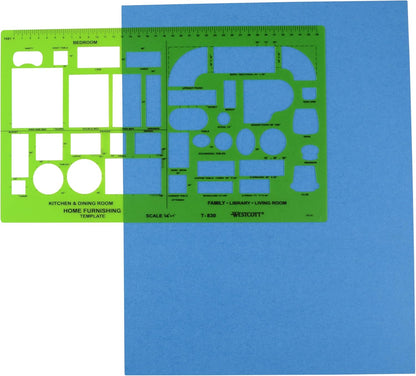 Westcott T-830 Home Furnishing Template
