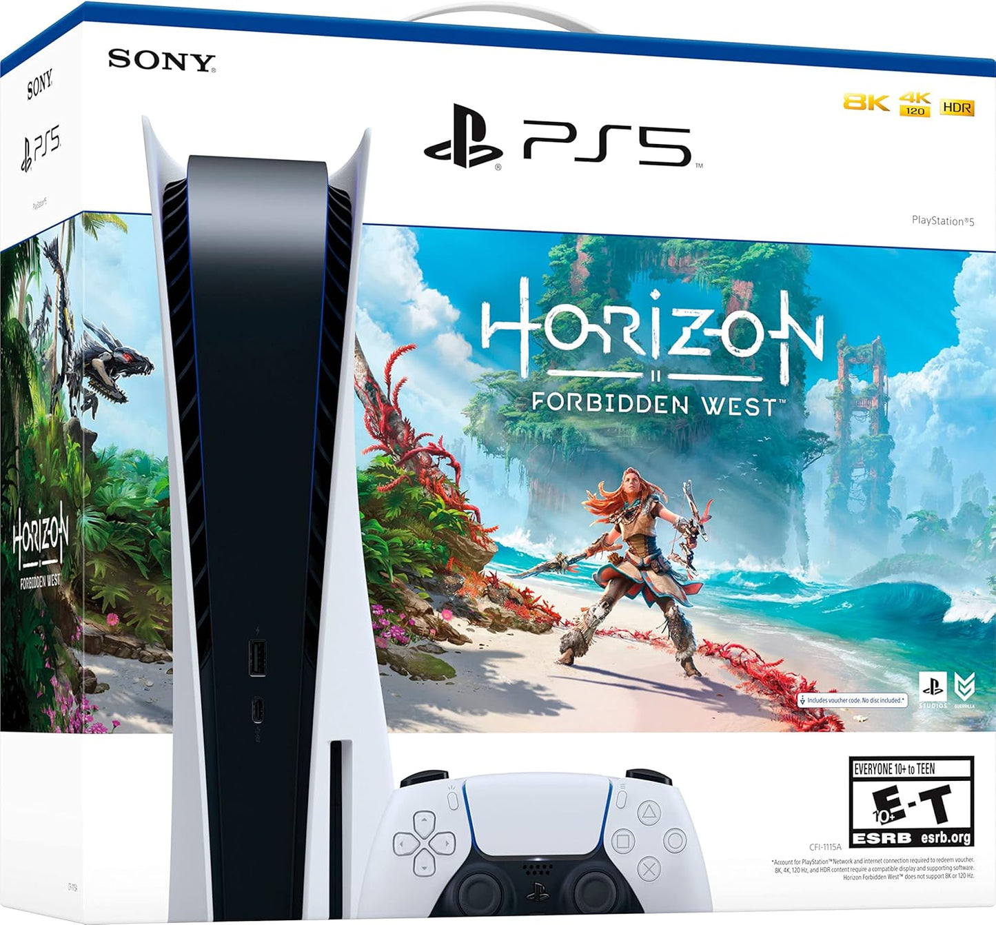 Sony PS5 Playstation 5 Disc Version Horizon Forbidden West Bundle