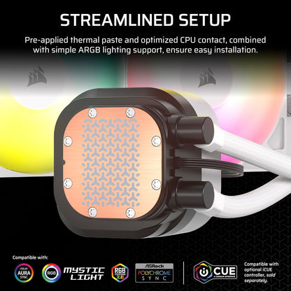 Corsair CW-9060095-WW Nautilus 360 RS ARGB CPU Liquid Cooler