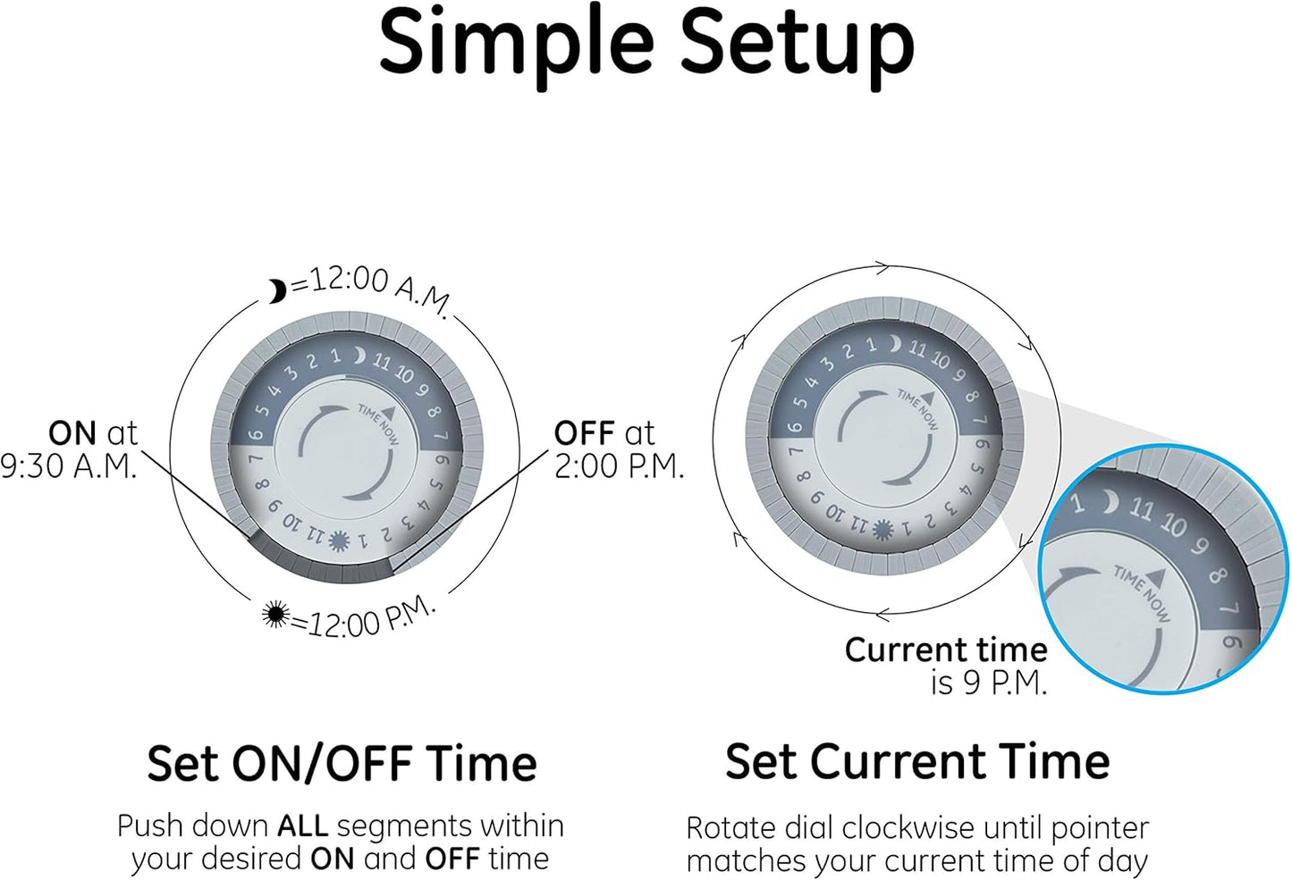 GE 46536 24-Hour Mechanical Pool Timer