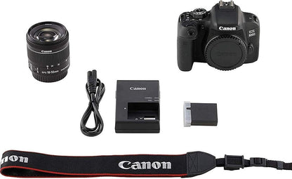 Canon EOS 800D Rebel T7i Kit - 18-55mm Lens Bundle (Renewed)
