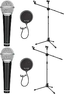 Samson R21S Dynamic Mic Bundle Blucoil Accessories