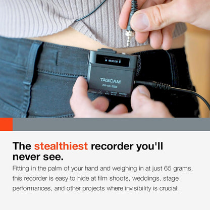 Tascam DR-10L PRO Lavalier Mic Recorder - 32-bit Float