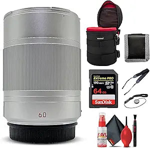 Leica APO-Macro-Elmarit-TL 60mm f/2.8 Lens Silver Bundle