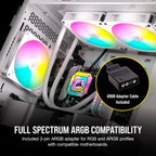 Corsair CO-9050169-WW iCUE AR120 RGB White Fan 3-Kit