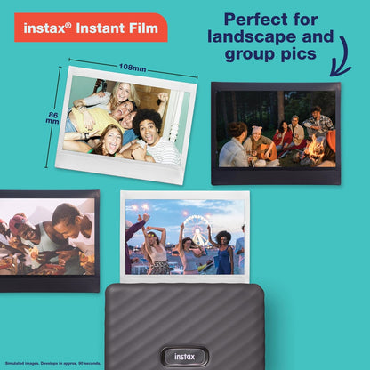 Fujifilm 16719550 Instax Link Wide Ash White Printer