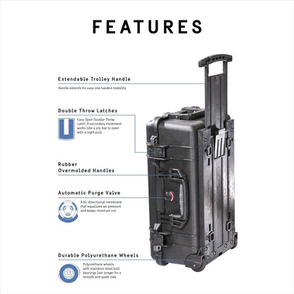 Pelican 039639 1510 Carry On Travel Case