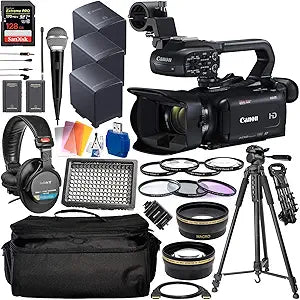 Canon 2217C002 XA15 Compact Camcorder with Accessory Bundle