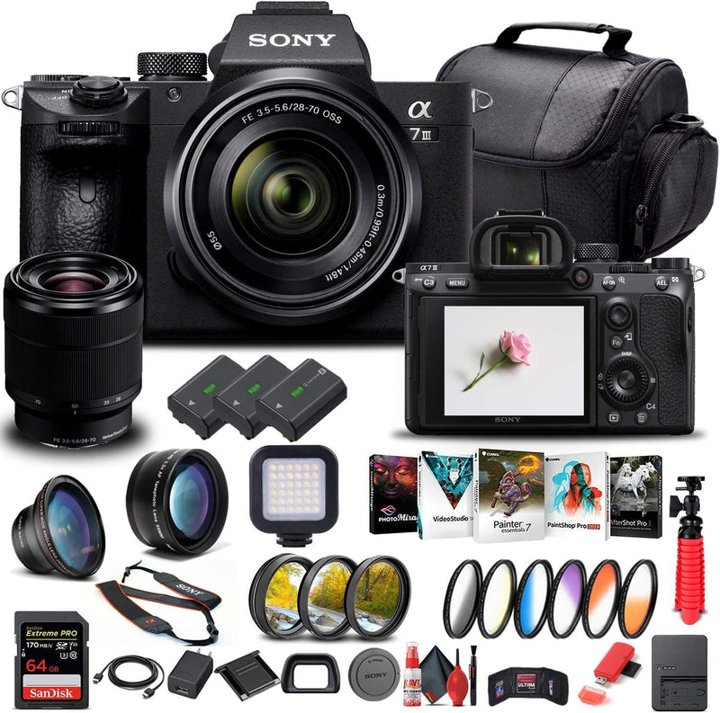 Sony ILCE7M3K/B Alpha a7 III Mirrorless Camera 28-70mm Renewed — main product image