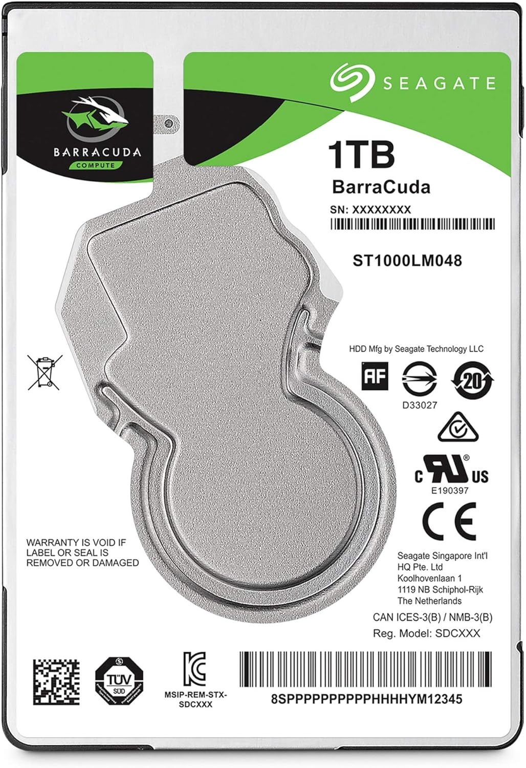 Seagate ST1000LM048 BarraCuda 1TB 2.5" Internal HDD
