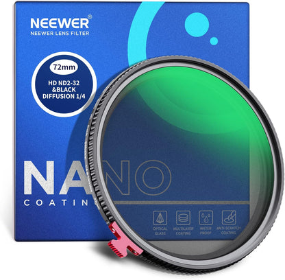 NEEWER NW SERIES S 72mm VND & Diffusion Filter