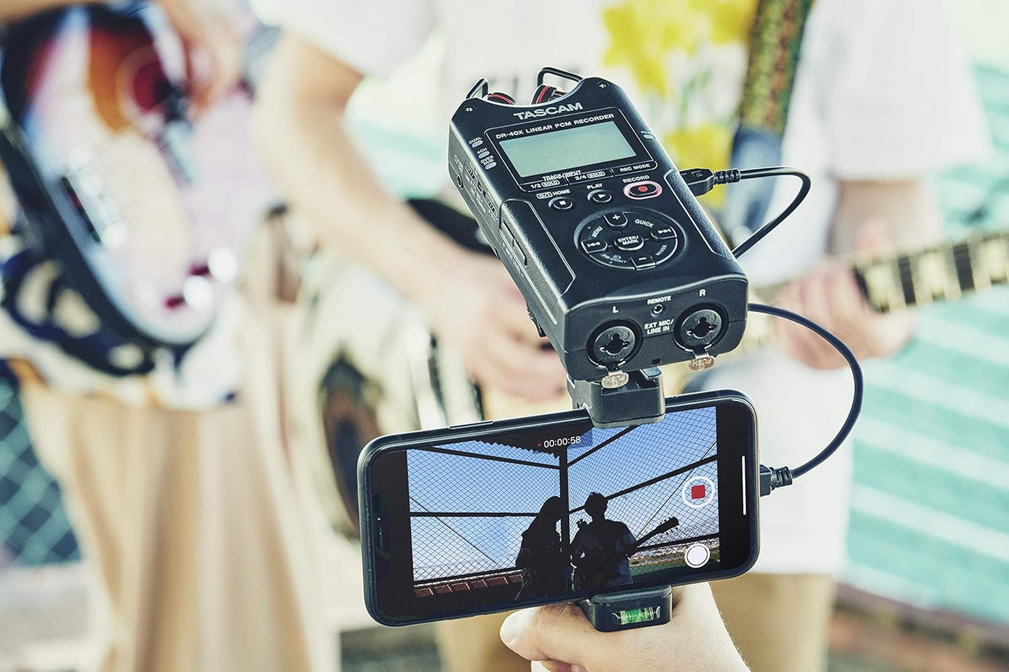 Tascam DR-40X Portable Four-Track Audio Recorder