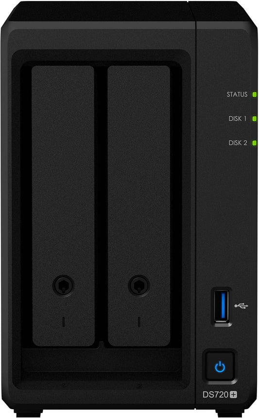 Synology ASIHLAMZ310 DS720+ NAS Server, Celeron, 6GB RAM, 4TB SSD