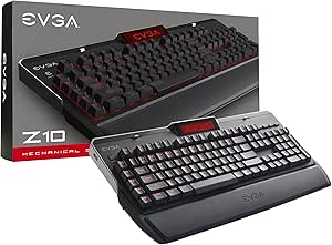EVGA Z10 Gaming Keyboard Mechanical Brown Switches LCD