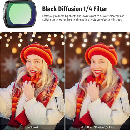 Neewer 10104242 Magnetic Black Diffusion Filter for DJI Pocket 3