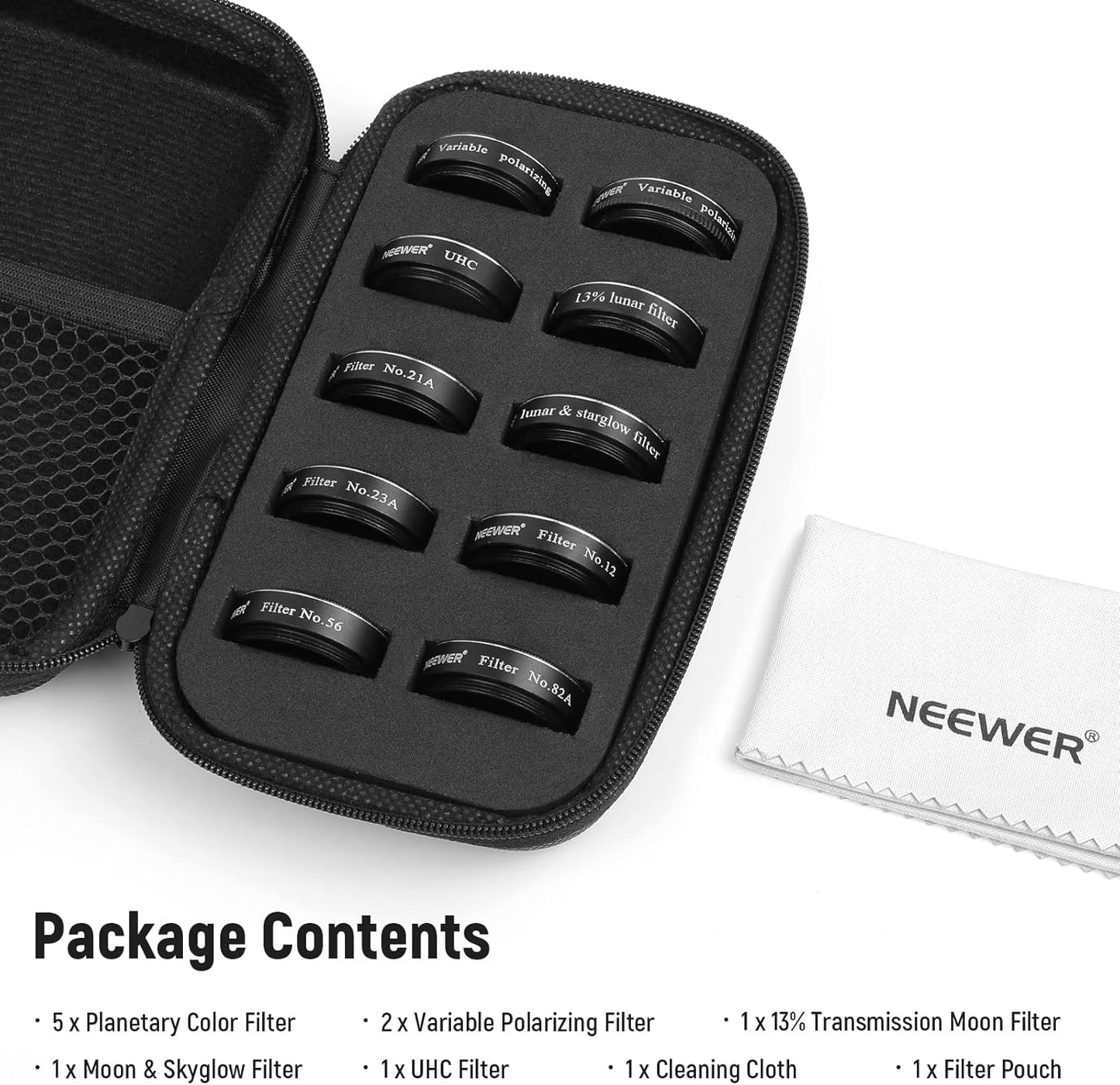 Neewer 10101342 1.25" Telescope Eyepiece Filter Set