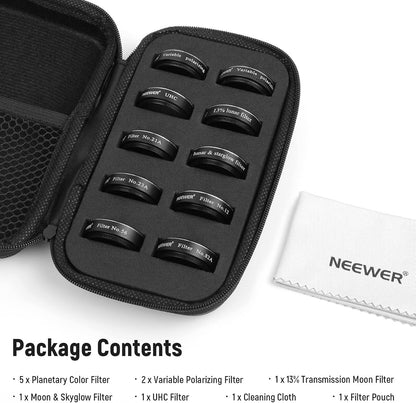 Neewer 10101342 1.25" Telescope Eyepiece Filter Set