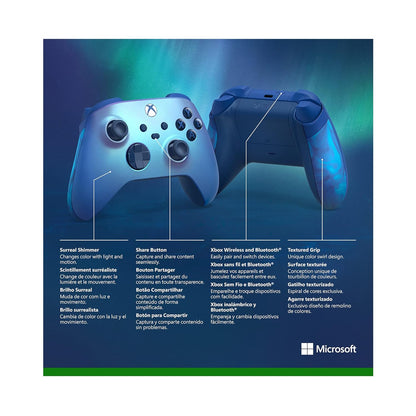 Microsoft QAU-00026 Xbox Aqua Shift Wireless Controller