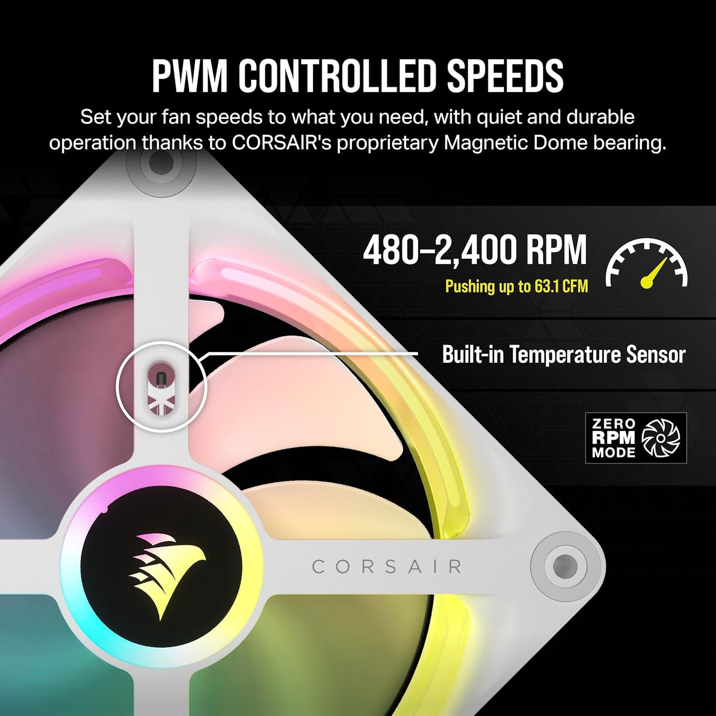 Corsair CO-9051006-WW iCUE LINK QX120 RGB Fan Starter Kit