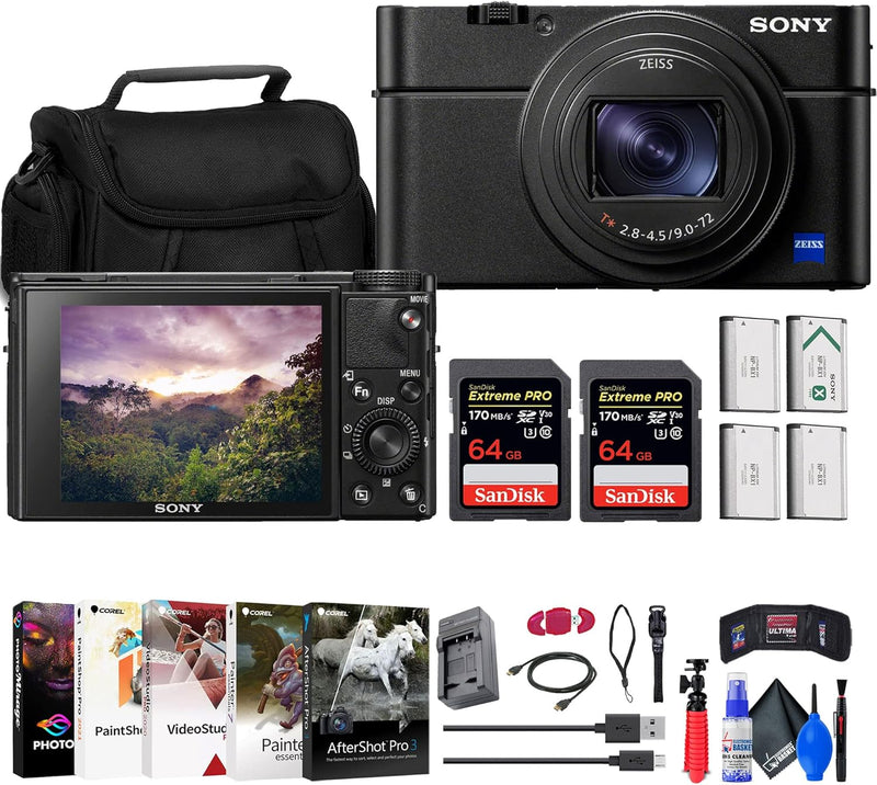 Sony DSC-RX100M7 Cyber-Shot Digital Camera Bundle (Renewed) — main product image
