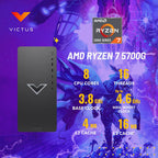 HP Victus Desktop Gaming PC Ryzen 7 5700G RX 6600XT 32GB RAM 1TB SSD
