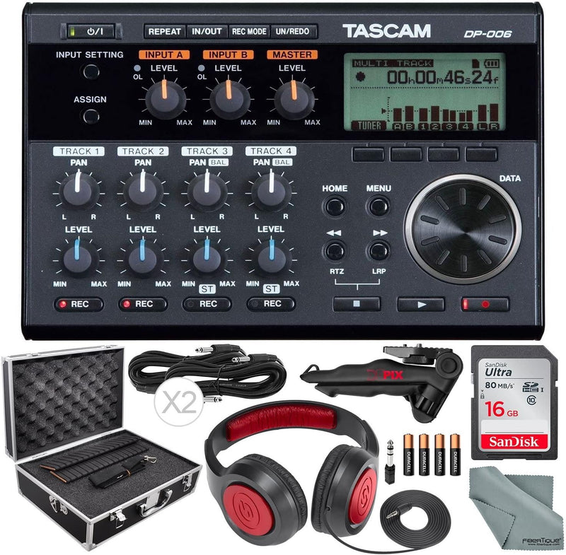 Tascam PS-DP-006-CA 6-Track Digital Pocketstudio Bundle — main product image
