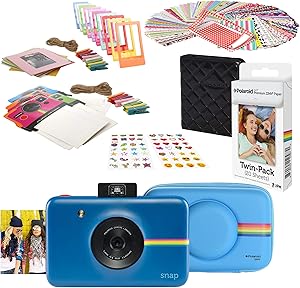 Polaroid AMZASK1SP01NB Snap Instant Camera Kit: Navy Blue